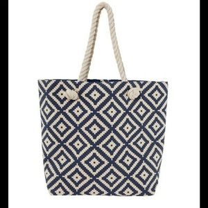 NEW SUMMER & ROSE Beach Bag Shopping Tote Shopper Bag NEW